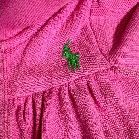 Ralph Lauren cotton knit polo short bubble collared baby romper 9M - Picture 4 of 7